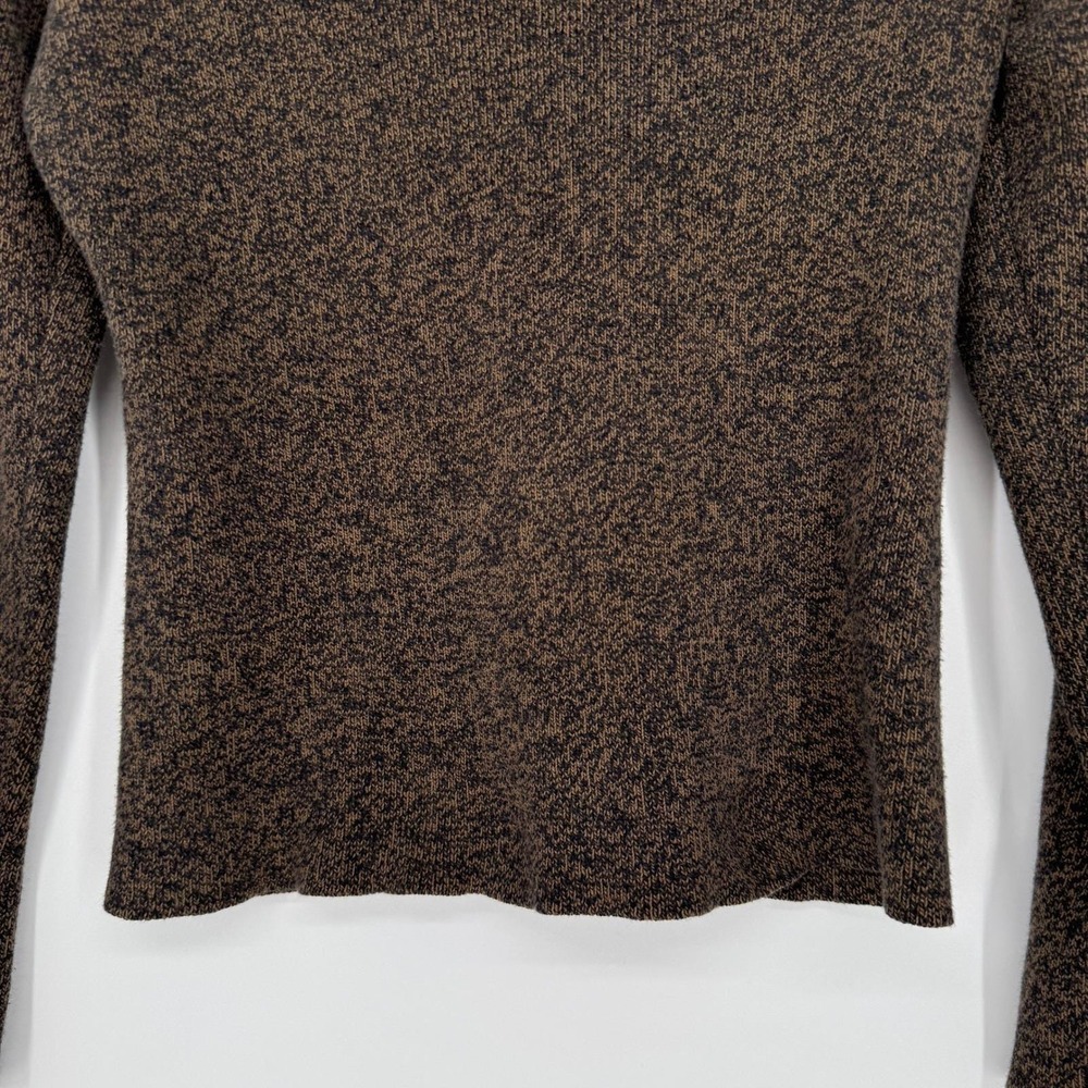 Vintage 90s Ralph Lauren Polo Sweater Sz M Cotton Brown Dark Academia Old Money - Picture 4 of 12